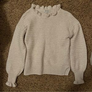 Madewell Ruffle Neck Sweater